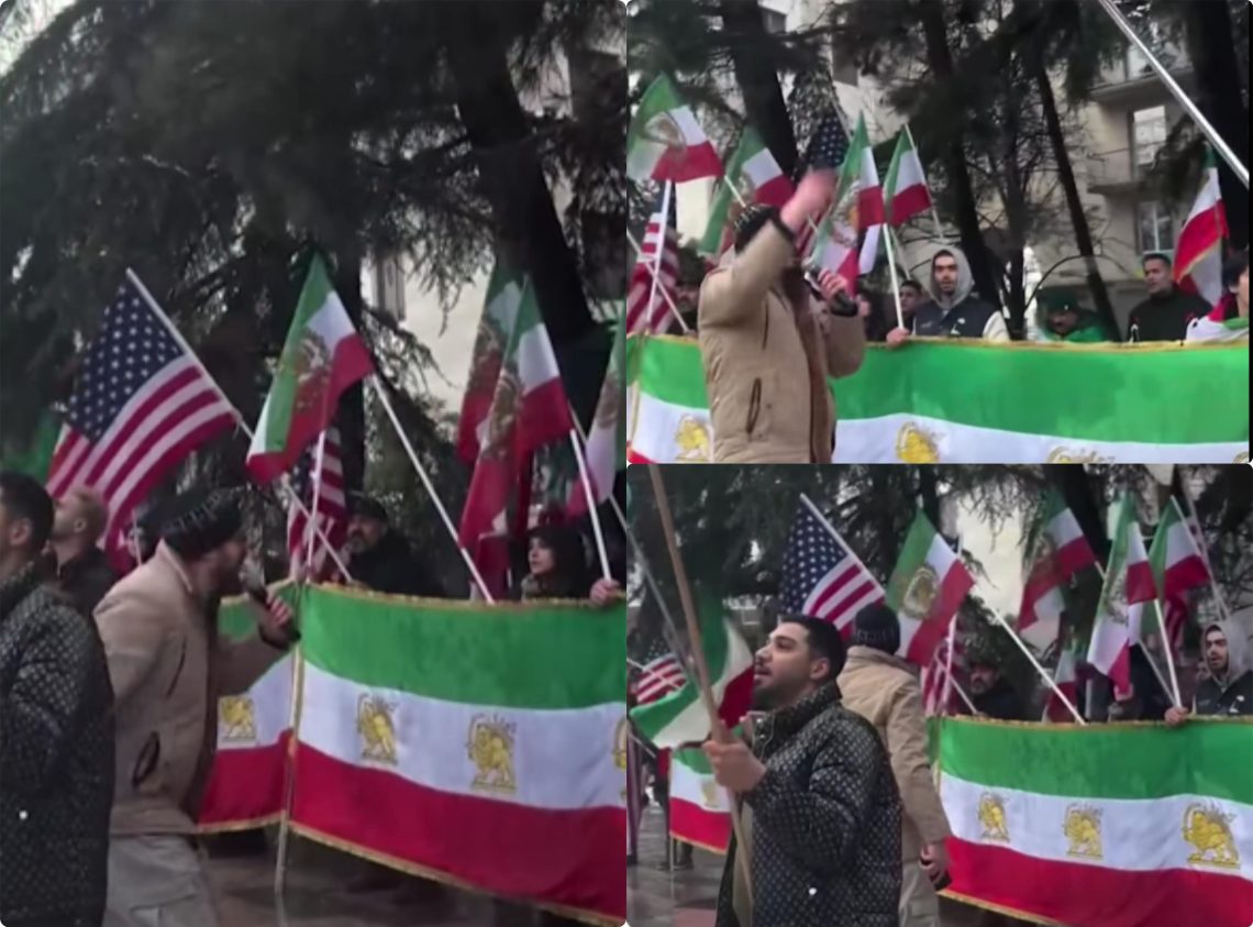 ირანის საელჩოსთან აქცია მიმდინარეობს