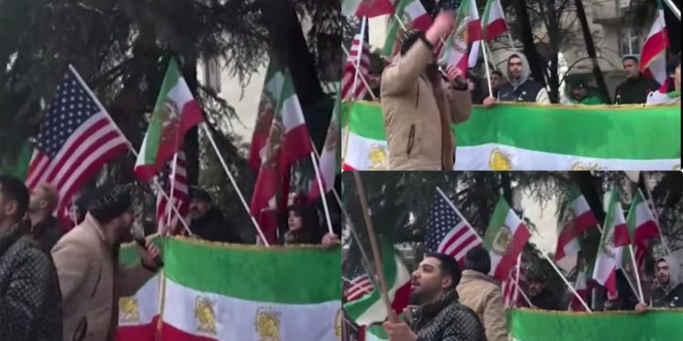 ირანის საელჩოსთან აქცია მიმდინარეობს