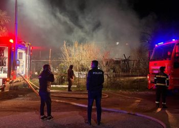 ზუგდიდში დევნილების ყოფილი საცხოვრებელი დაიწვა