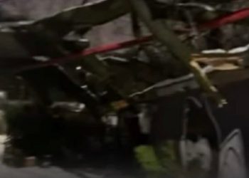 კუს ტბაზე ხე წაიქცა და შენობას დაეცა