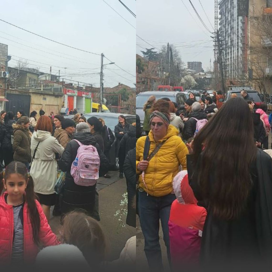 სკოლის აშენების მოთხოვნით ნაძალადევის რაიონში მოქალაქეებმა გზა გადაკეტეს