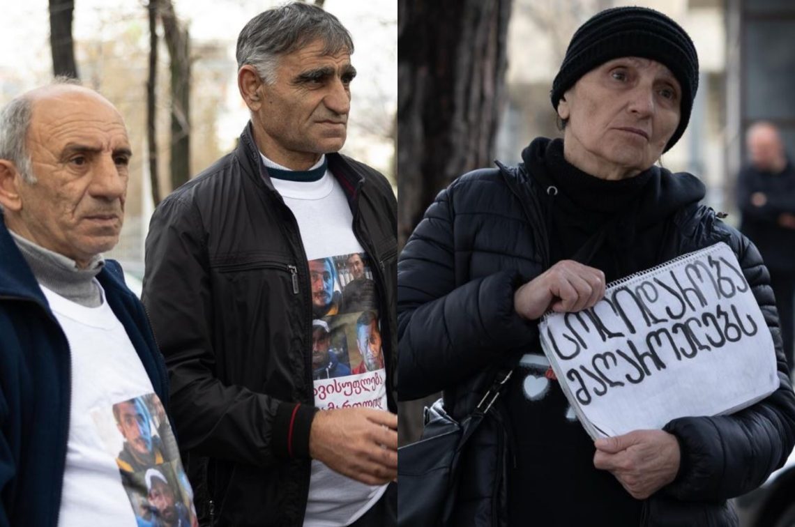 ჭიათურელი მაღაროელები გენერალური პროკურატურასთან აქციას მართავენ