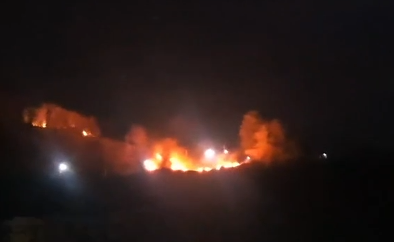 ხანძარი სამტრედიაში – ცეცხლი სასაფლაოს ტერიტორიაზე გაჩნდა