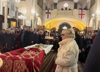 მიხეილ სააკაშვილის დედა, გიული ალასანია, პატრიარქ ილია მეორეს სამძიმარზე იმყოფებოდა