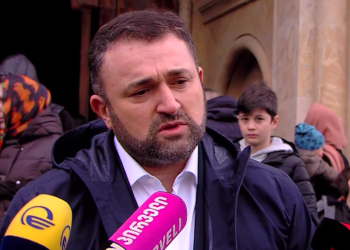 პატრიარქთან გამოსამშვიდობებლად სამების ტაძარში ცესკოს თავმჯდომარე მივიდა