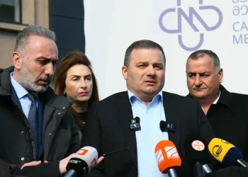 კავკასიის მედიცინის ცენტრში, პატრიარქის ჯანმრთელობის მდგომარეობის გასაცნობად პარტია „გახარია საქართველოსთვის“ წევრები მივიდნენ