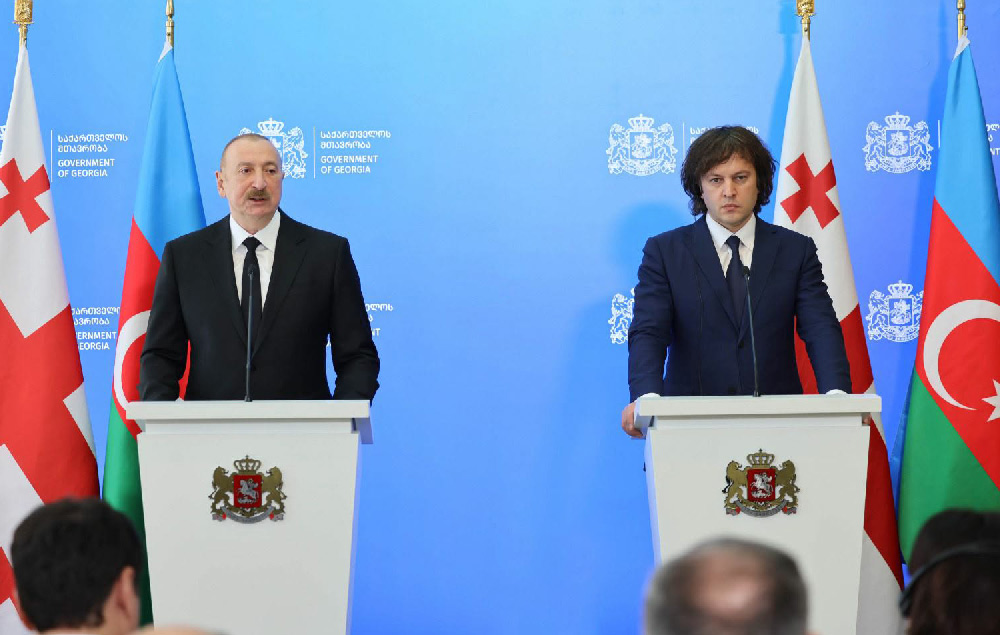 “ჩვენი ბუნებრივი აირი ექსპორტზე 16 ქვეყანაში საქართველოს გავლით გადის, საქართველო პირველი ქვეყანაა, რომლის გავლითაც ვახორციელებთ ექსპორტს საერთაშორისო ბაზრებზე” – ილჰამ ალიევი