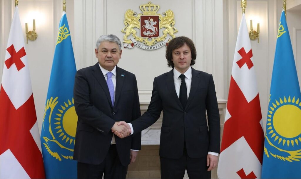 ირაკლი კობახიძე ყაზახეთის რესპუბლიკის საგარეო საქმეთა მინისტრს შეხვდა