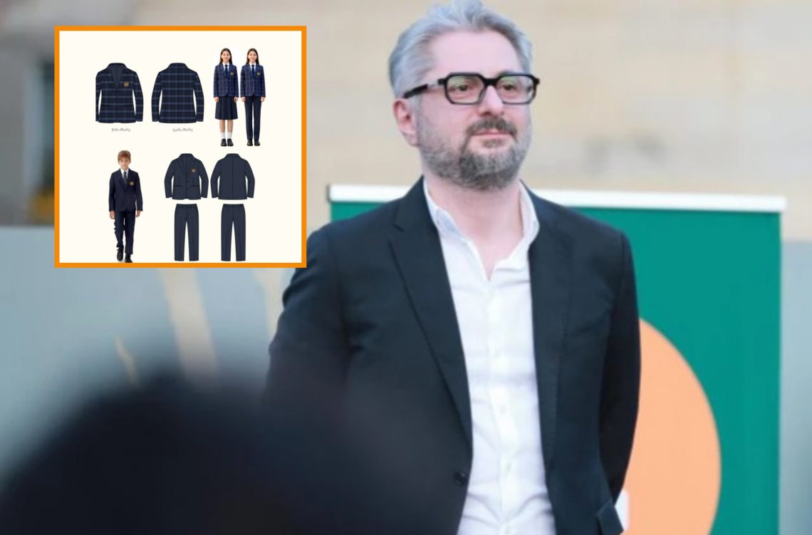 “1.800.000 ასეთი სკოლის ფორმის შესყიდვა გამოაცხადეს “ქოცებმა”… ამ შესყიდვაზე სულ მცირე 50 მილიონს მაინც ისე მოიპარავენ და ჩაიდებენ ჯიბეში, როგორც დაგიბარებია” – ნიკა გვარამია