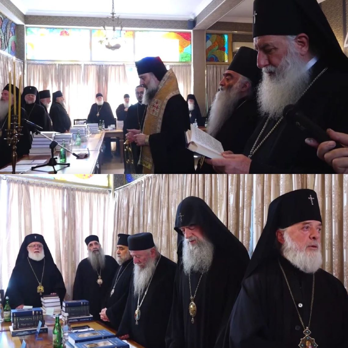 საპატრიარქო სინოდის სხდომის ვიდეოკადრებს ავრცელებს