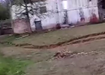 მეწყრული პროცესი ტყიბულის მუნიციპალიტეტის სოფელ ბუეთში – რა ვიდეო ვრცელდება