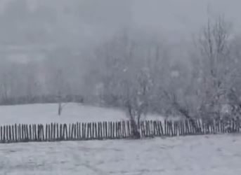 თოვლი რაჭაში, სოფელ ღებში