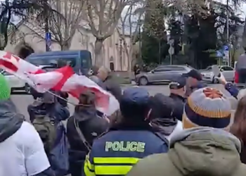 ხმაური და დაპირისპირება პარლამენტთან – რა ვიდეო ვრცელდება