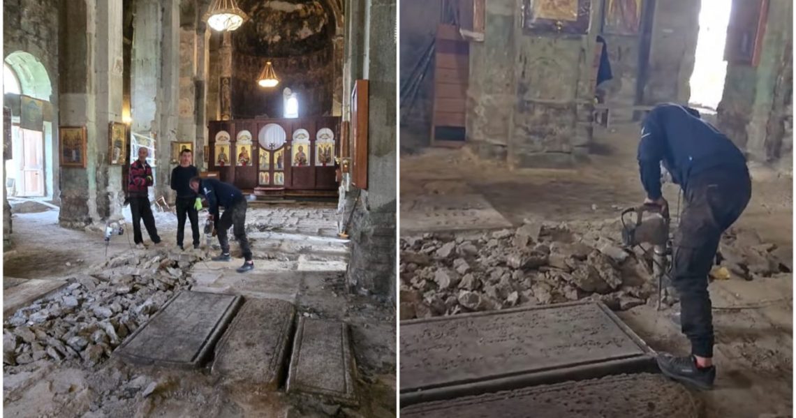 “1970 წელს გაკეთებული იატაკის დემონტაჟია, ბურღი დასაშვებია” – სააგენტო ბოლნისის სიონზე