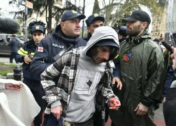 აქტივისტების ცნობით, რუსთაველის გამზირზე პოლიციამ ერთი პირი დააკავა