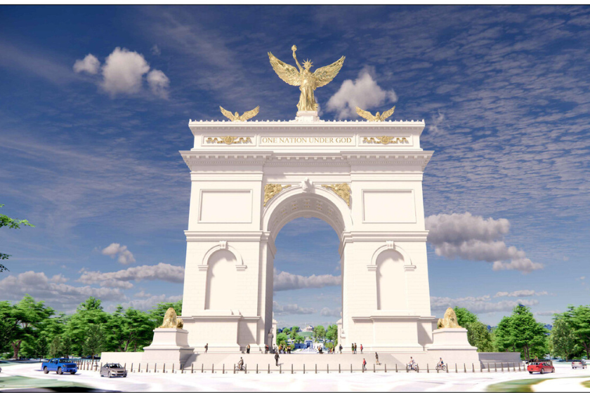 ტრამპს ვაშინგტონში ტრიუმფალური თაღის დადგმა სურს