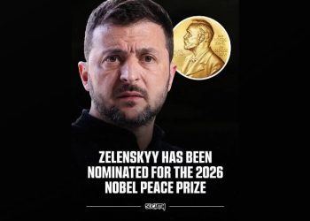 ვოლოდიმირ ზელენსკი მშვიდობის დარგში ნობელის პრემიის კანდიდატად წარადგინეს