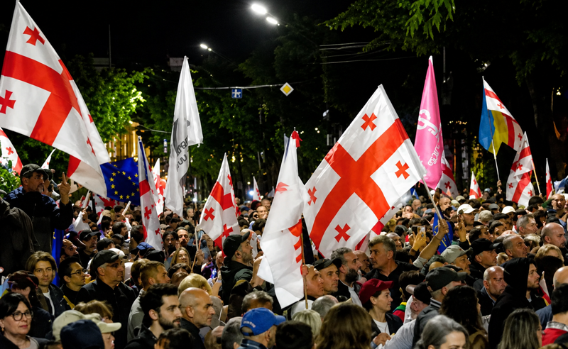 მსვლელობის მონაწილეები პარლამენტთან მივიდნენ