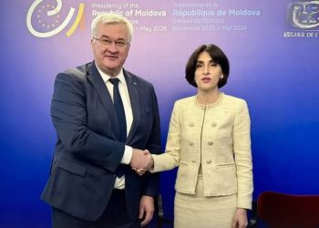 უკრაინის საგარეო საქმეთა მინისტრი, ანდრეი სიბიგა მაკა ბოჭორიშვილს შეხვდა