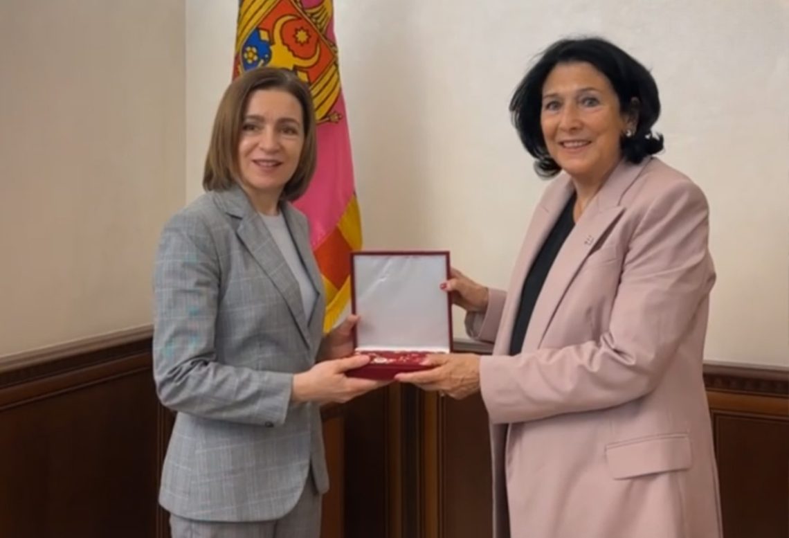 მაია სანდუმ სალომე ზურაბიშვილს მოლდოვის უმაღლესი სახელმწიფო ჯილდო, რესპუბლიკის ორდენი გადასცა