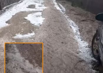 ძლიერი სეტყვა და წვიმა თეთრიწყაროს მუნიციპალიტეტში, სოფელ სამშვილდეში