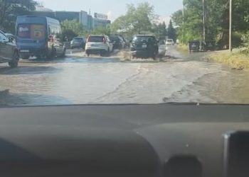 თბილისის შემოსასვლელში აღმაშენებლის ხეივნის გარკვეული მონაკვეთი კვლავ დატბორილია