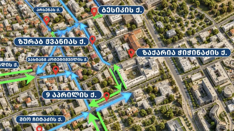 ვრცელდება საავტომობილო გადაადგილების დროებითი სქემა, რომელიც პირველი სექტემბრიდან ამოქმედდება