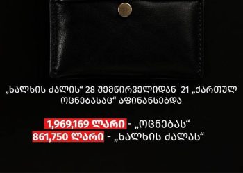 ორი პარტიის ერთი სალარო – „ხალხის ძალას” ივანიშვილის ახლო წრე აფინანსებს – TI