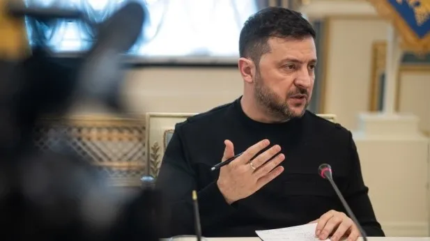 ვოლოდიმირ ზელენსკი განცხადებას ავრცელებს