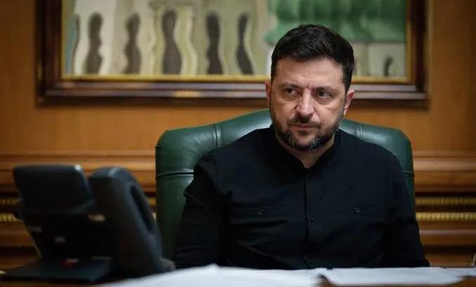 ვოლოდიმირ ზელენსკი განცხადებას ავრცელებს